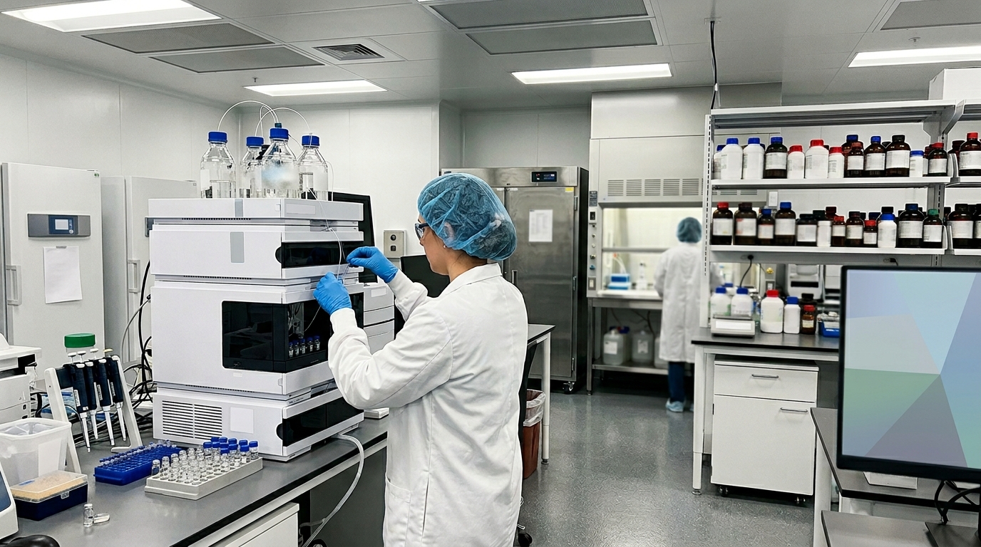 A modern analytical research laboratory