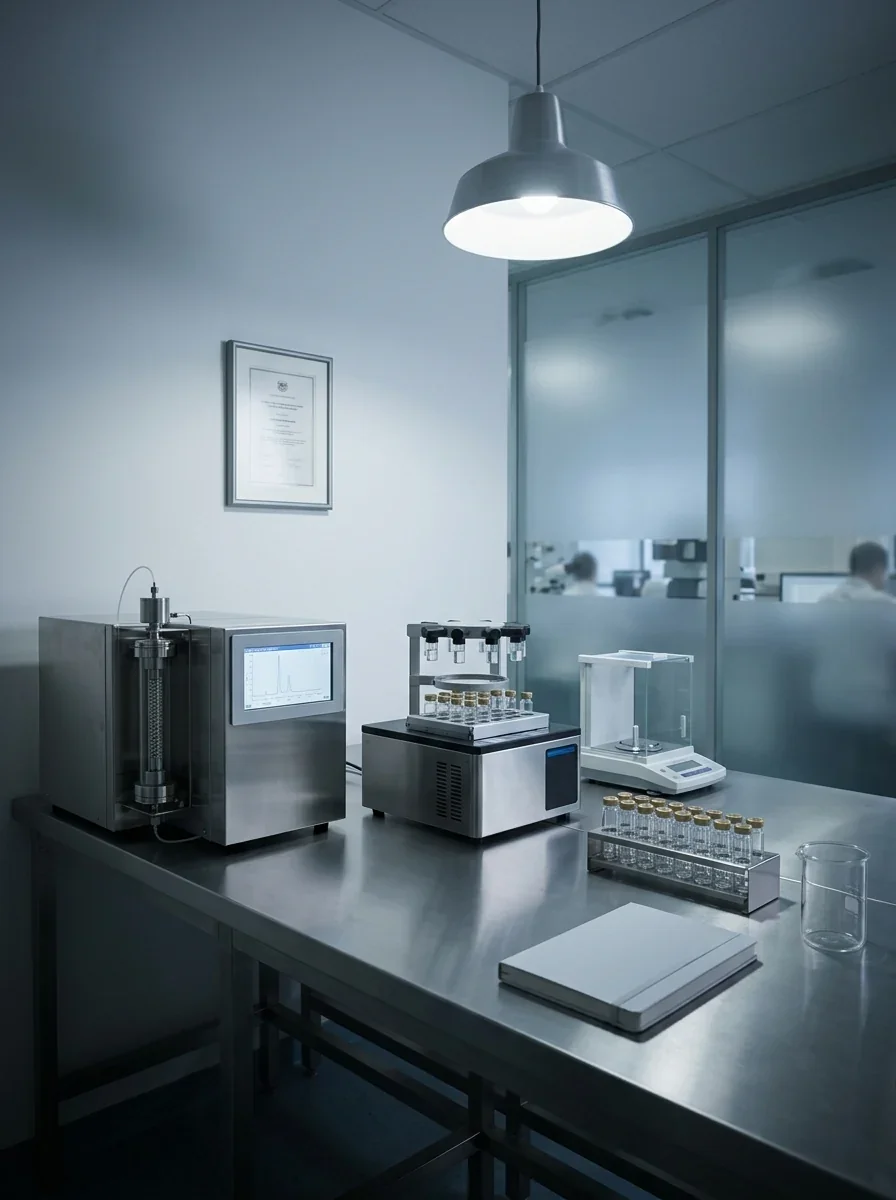 Cresten Labs analytical laboratory bench, the EU