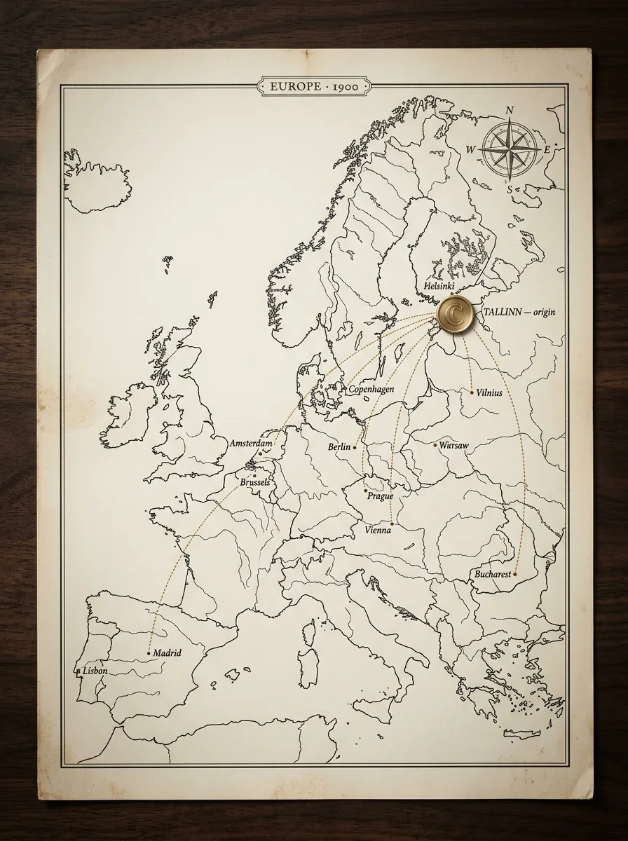 Cresten outbound shipping routes from inside the EU across the EU single market