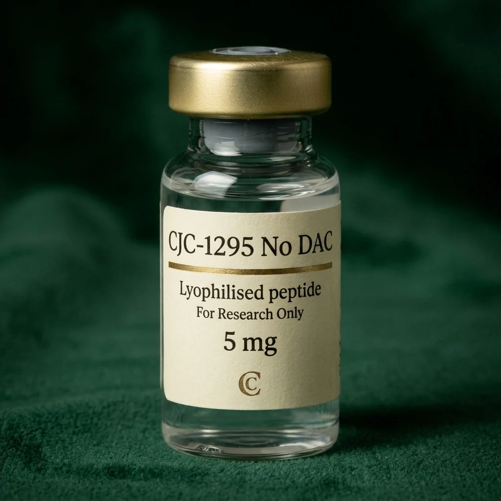 CJC-1295 No DAC 5 mg freeze-dried peptide vial, Cresten Labs