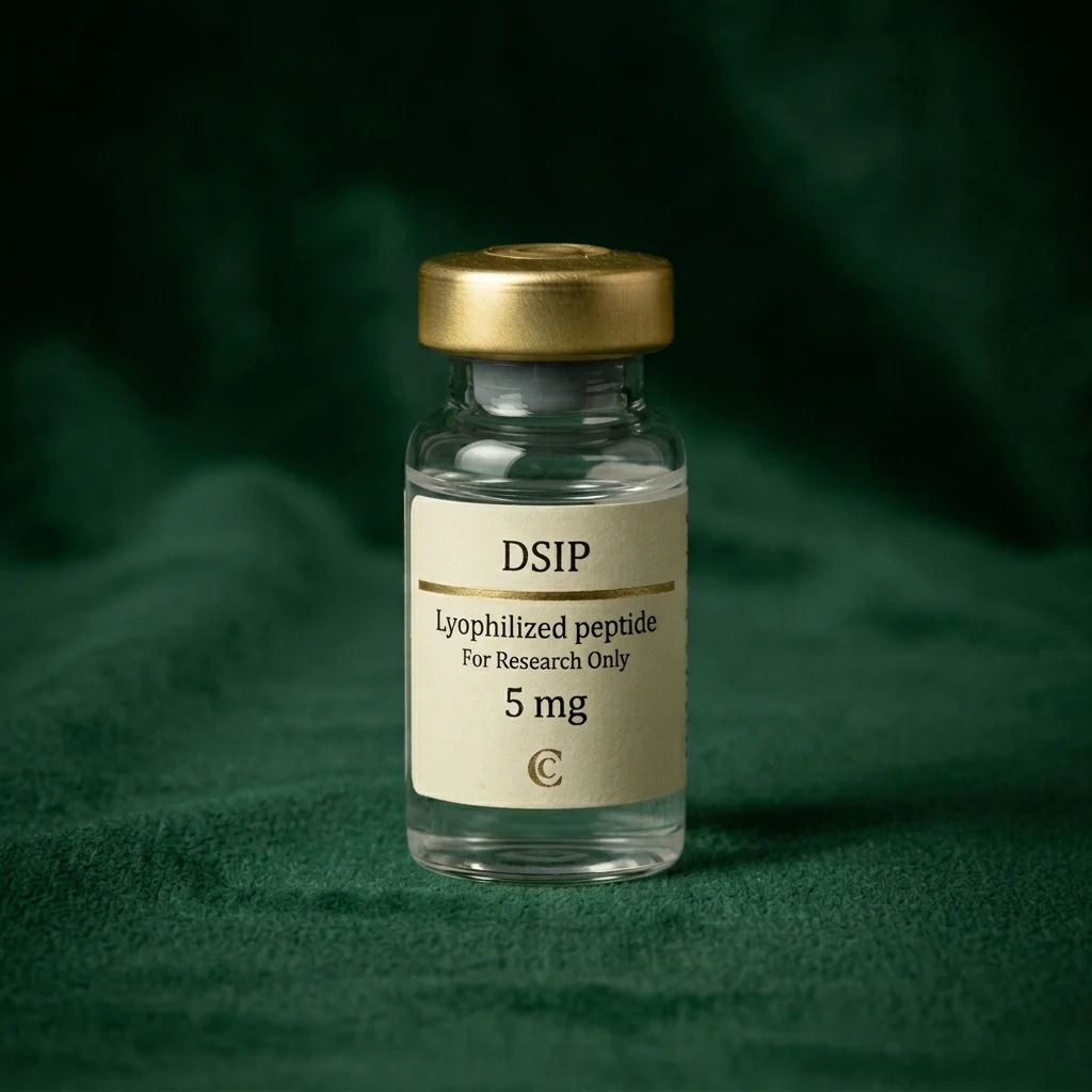 DSIP lyophilized peptide vial, Cresten Labs