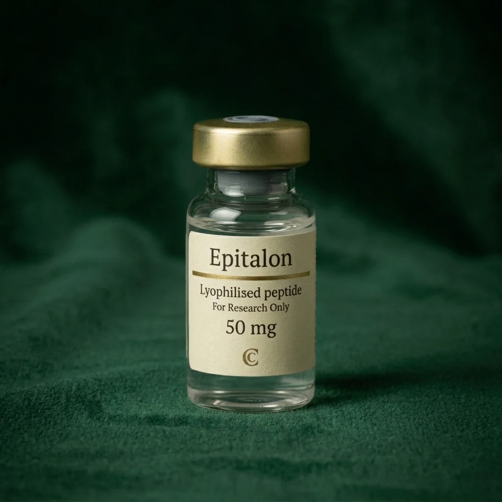 EPITALON lyophilized peptide vial, Cresten Labs
