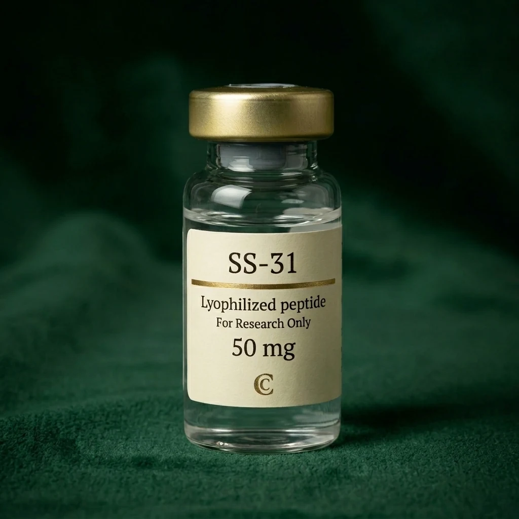 SS 31 lyophilized peptide vial, Cresten Labs