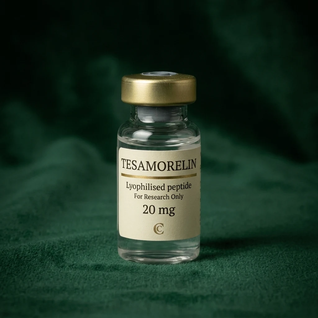 TESAMORELIN lyophilized peptide vial, Cresten Labs